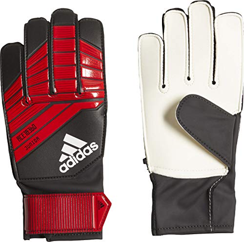 adidas Guantes de Portero Infantil Predator Junior Negro/Rojo/Blanco, 7