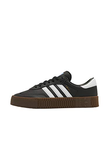 Adidas Sambarose, Zapatillas Clasicas Mujer, Negro (Core Black/Cloud White/Gum5), 42 EU