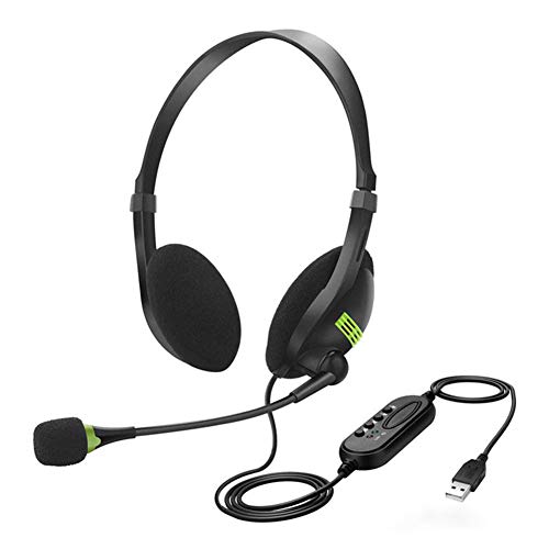 Ahagut Auriculares para Juegos Clarity Sound Auriculares Profesionales con micrófono Auriculares para Juegos USB, Auriculares para Auriculares Auriculares para Juegos