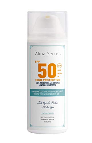 Alma Secret Crema FACIAL con alta protección solar SPF50-50 ml