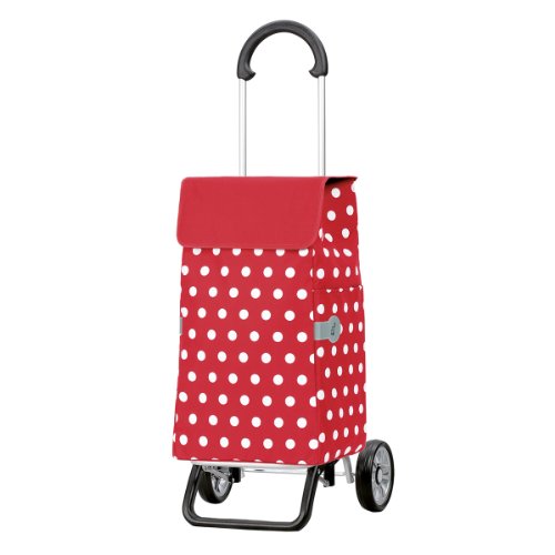 Andersen Carro de Compra Scala Plus con Bolsa Elfi roja, Volumen 43L, Marco Aluminio