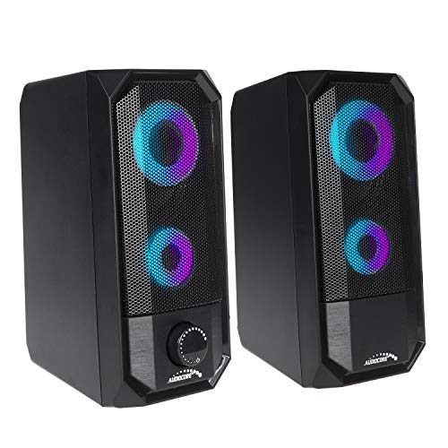 Audiocore AC845 - Altavoces estéreo para PC (Bluetooth, 10 W, RMS), Color Negro