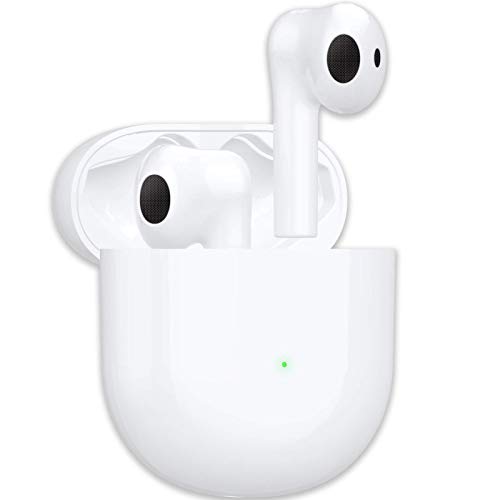 Auriculares inalámbricos Auriculares Bluetooth  5,Auriculares reducción de Ruido estéreo,IPX5 Impermeable In-Ear Cascos Bluetooth Inalámbricos con Microfono para Airpods/iPhone/Apple/Android