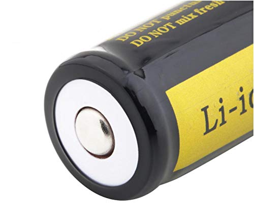 Baterías para Luces solares de jardín Batería de 18 * 65 Mm 3.7V 4000Mah Batería Recargable de Iones de Litio para Linterna Antorcha Batería acumuladora de 18 * 65Mm - （2 Piezas）