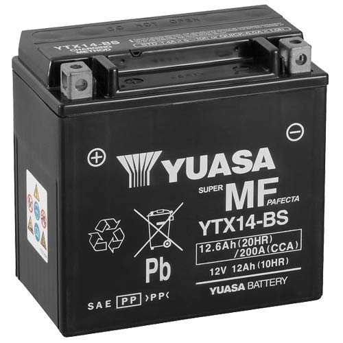 Batteria YUASA ytx14 BS, 12 V/12AH (dimensioni: 150 X 87 X 145) per Kymco Xciting 500 I R anno 2011