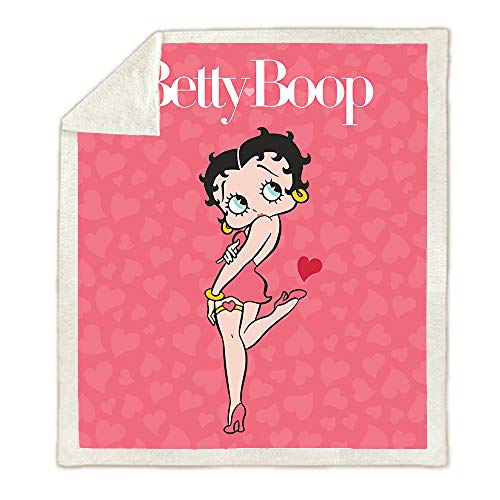 Betty – Manta de forro polar Sherpa para todo el mundo, adecuada para el sofá o la oficina, suave y cómoda (03,100 cm x 140 cm)