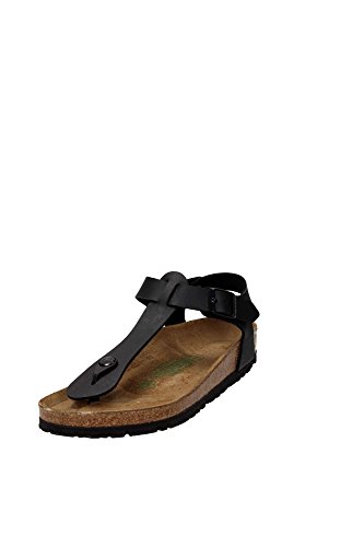 Birkenstock Kairo, Sandalias con Correa de Tobillo Unisex Adulto, Negro, 37 EU