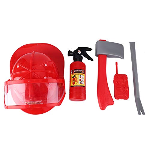 Bnineteenteam Fireman Toy, Firefighter Pretend Role Play Toy Set con Herramientas de Rescate y Accesorios para niños, niños, niñas, niños pequeños