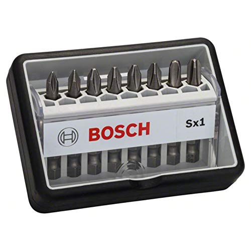 Bosch 2 607 002 556 - Set de 8 puntas de atornillar Robust Line, Sx extraduras - 49 mm, 8tlg. (pack de 8)