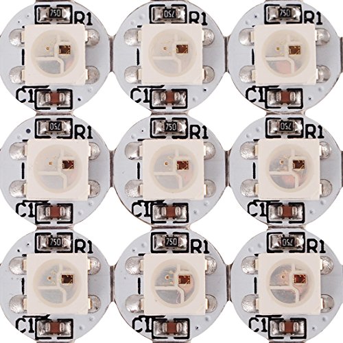 BTF-LIGHTING WS2812B LED chips With PCB Heatsink (10mm*3mm) WS2811 IC Built-in 5050 SMD RGB DC5V 100pcs