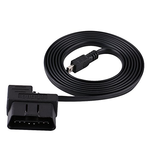 Cable USB de 180 cm para automóvil, Cable de interfaz de diagnóstico USB para automóvil OBD-II OBD2 EOBD Adaptador de extensión de diagnóstico de 16 pines a mini cable USB