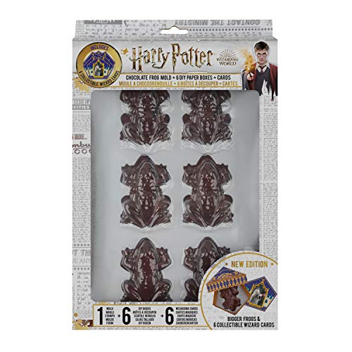 Cinereplicas Harry Potter - Molde Ranas de Chocolate + 6 Plantillas para Hacer Las Cajas + 12 Tarjeta de Magos - Nueva edición 2019