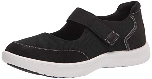 Clarks Adella West, Zapatillas Mujer, Tela Negra, 37 EU