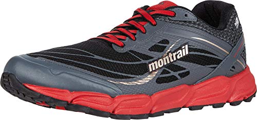 Columbia CALDORADO III Outdry, Zapatillas Trail Running Hombre, Negro, Rojo (Bright Red), 48 EU