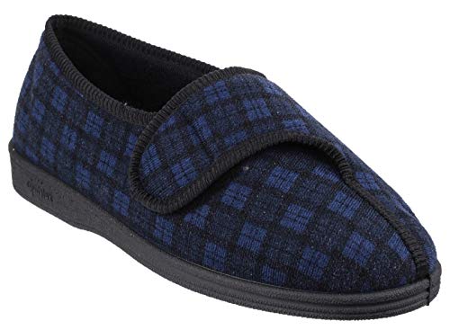 Comfylux Mens x George Mens Slipper Navy Size UK 12 EU 46