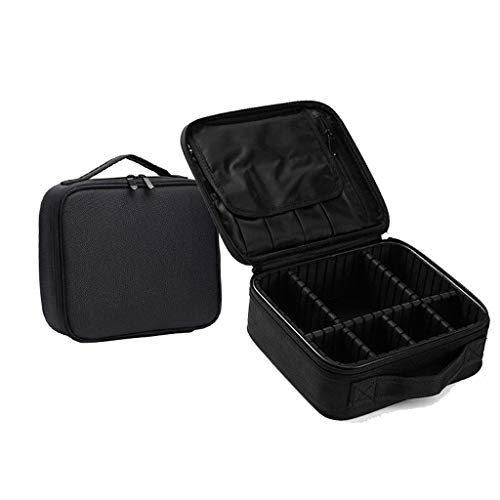 Coriver Bolso de Maquillaje Profesional Divisores Ajustables Bolso de Aseo de Viaje Estuche de Maquillaje Impermeable Estuche de Belleza Organizador cosmético con portaescobillas para Hombres Mujeres