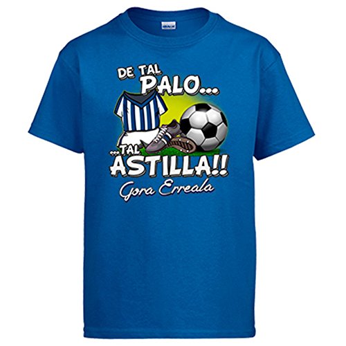 Diver Camisetas Camiseta De Tal Palo Tal Astilla de la Real para Aficionado al fútbol - Azul Royal, 9-11 años