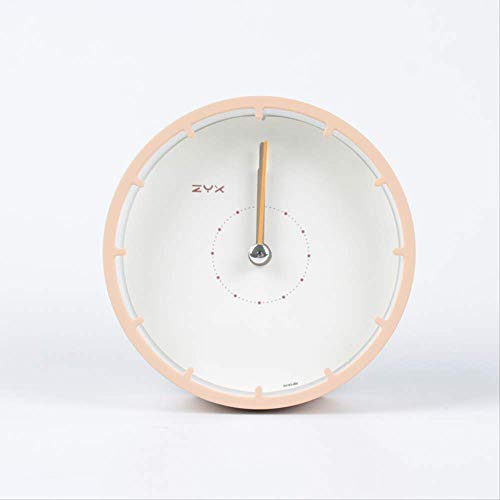 DYR Relojes despertadores creativos Minimalistas con Personalidad de Estudiante, Reloj silencioso, Reloj de Noche, Mini Reloj pequeño y Bonito para niños, Naranja