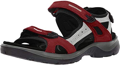 ECCO Offroad, Sandalias con Punta Abierta Mujer, Rojo (Chilired/Concrete/Black 55287), 43 EU