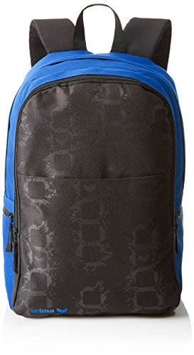 erima 723588 Mochila Poliéster Negro, Azul - Mochila para portátiles y netbooks (Poliéster, Negro, Azul, 600 D, Bolsillo Frontal, Bolsillo Lateral, Cremallera, 300 mm)