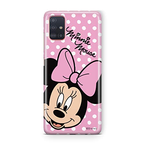 Estuche para Samsung A51 Disney Mickey y Minnie Original con Licencia Oficial, Carcasa, Funda, Estuche de Material sintético TPU-Silicona, Protege de Golpes y rayones