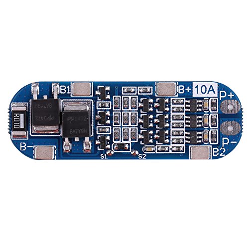 Eurobuy 3 Series 11. 1V 12V 12. 6V Placa de Protección de Batería de Litio de Iones de Litio 18650 Batería Celular Placa de Protección de Pcb Bms (10-13A)