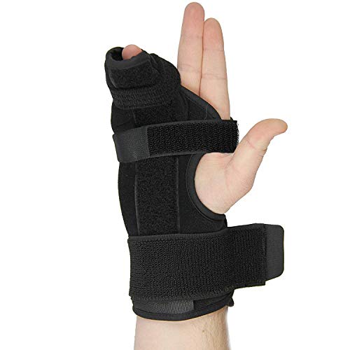 Férula metacarpal - férula bóxer para mano derecha e izquierda, fácil de poner y quitar, férula estabilizadora para metacarpales y lesiones de mano, aprobado por la FDA, un U.S.Solid Producto (Small)