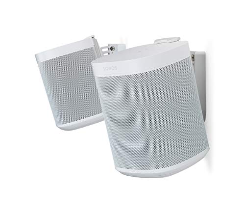 Flexson Soporte de Pared para Sonos One, One SL y Play:1 - Blanco (Par)