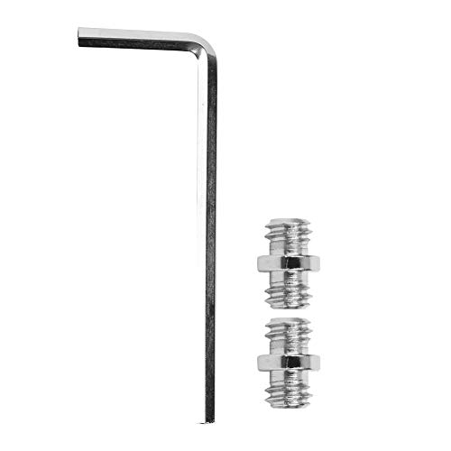 FOTABPYTI Plata 9g 1/4 Tornillo, Tornillo, Robusto Metal Duradero 1/4 Tornillo Alta Resistencia Gran compatibilidad para Equipos fotográficos Adaptadores de cámara Jaula de cámara