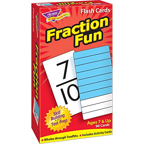 Fraction Fun Flash Cards, 96/BX, Sold as 1 Box
