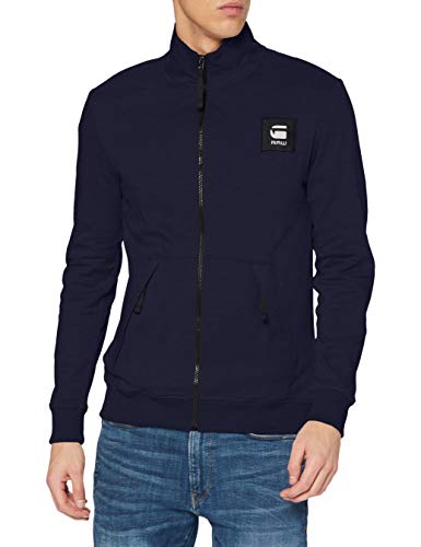 G-STAR RAW Zip Through Track Tweeter Chaleco de Sudadera, Sartho Blue C584-6067, XXL para Hombre