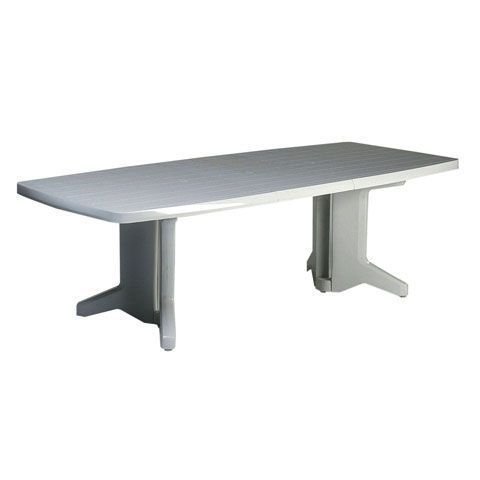 Garden Life 4080 Mesa Extensible, Blanco, 230x72x90 cm