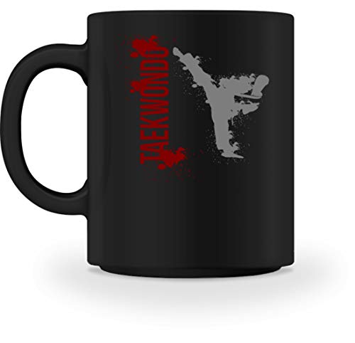 Generic Taekwondo Taek-Won-Do - Taza, diseño sencillo y divertido Negro M