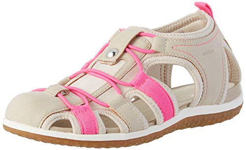 Geox D Sandal Vega C, Sandalias Punta Cerrada para Mujer, Beige (Lt Taupe C6738), 40 EU