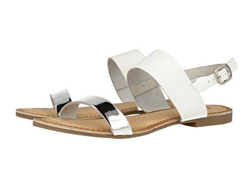 Gioseppo CIANA, Sandalias Mujer, Multicolor (Blanco/Plata), 38 EU