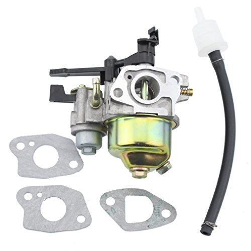 GOOFIT Carburador Minimoto con arandela de 2 tiempos adecuado para Honda GX120 GX160 5.5HP 6.5HP GX200 GX240 8HP GX270 9HP GX340 GX390 Pit Bike ATV Ciclomotor de cuatro ruedas Bicicleta plateada