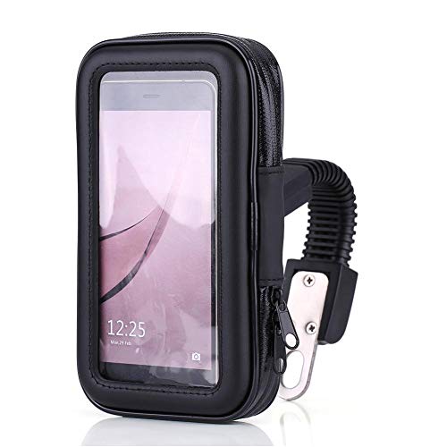 Gorgeri Impermeable Motocicleta Funda para teléfono Bolsa Soporte para GPS Moto Soporte para teléfono Soporte para soporte para teléfono móvil/GPS/MP4 y otros equipos Giro de 360 ​​grados.(XL)