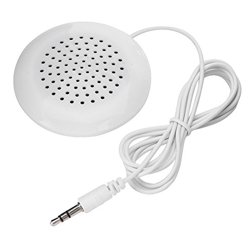 Goshyda Altavoz de Almohada, Mini Altavoz estéreo con Cable de Bricolaje con Conector de 3,5 mm para Reproductor de MP3/MP4/CD/teléfono móvil