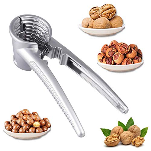 Gxhong Cascanueces Acero Inoxidable Rompenueces, Cascanueces Cono Desgranadora Alicate para Nuez Multifunción Herramientas de Cocina para Nueces Uso Doméstico