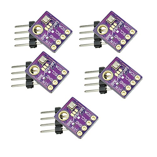 GY-BME280 Sensor de Alta Precisión Digital Breakout Temperatura de Presión Barométrica Tablero del Módulo de Humedad para Arduino Raspberry Pi DIY I2C SPI 5V(5PCS)