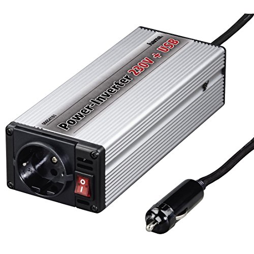 Hama - Car DC/AC Inverter Earth Contact FI, 150W, 10-15 V, 50 Hz, 375 W, 230 V, 20 MB/s