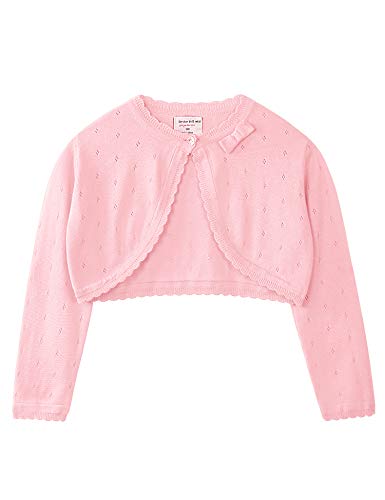 Hawiton Chaqueta de Punto niña Invierno,para 1-7 años,Suave algodón Cárdigans Manga Larga Shrug Bolero Jersey de Punto,Ligero