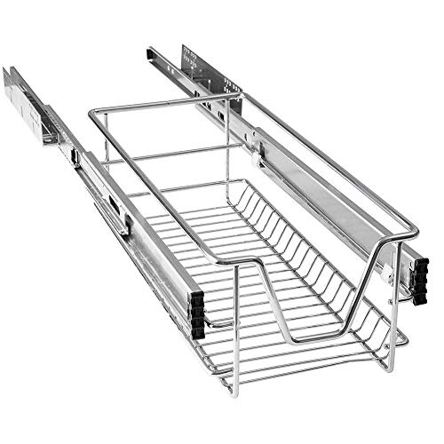 HENGMEI Cajón armario cajón extraíble cajón de cocina Estante Estantería de cocina cesta auszug Dormitorio cajón, 30 cm