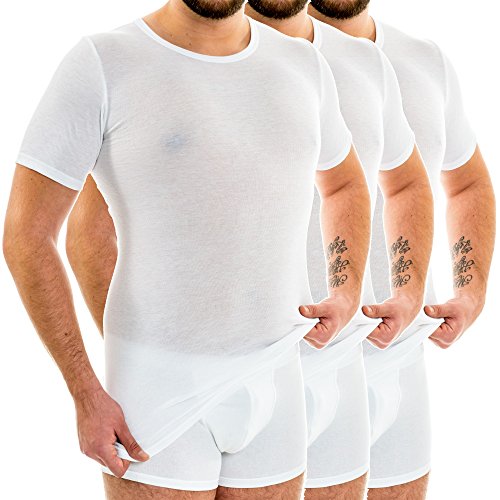 HERMKO , Größe Herren:9 (XXXL), Farbe:Blanco