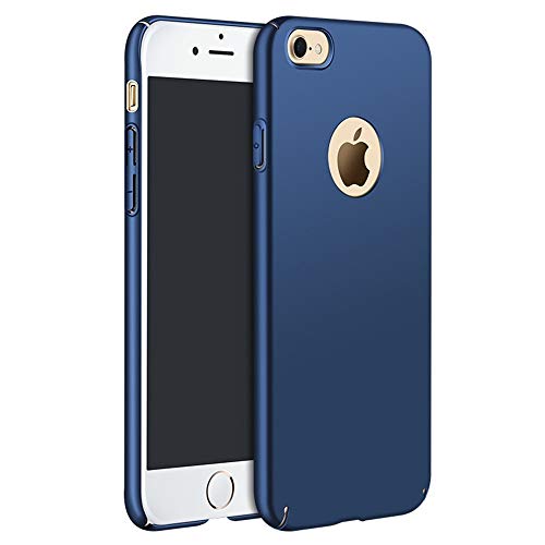 Hexcbay Compatible con iPhone 8 iPhone 7 Carcasa Delgada Liviana Liviana Ultra Delgada de plástico Protección Completa Anti-Rayado Anti-Huella Digital Estuche Protector Estuche (iPhone 8/7, Azul)