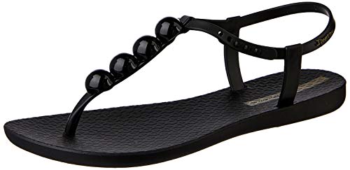 Ipanema - Sandalias con abalorios para mujer, Mujer, 26207-24912-37, Black 24912, 39 UE