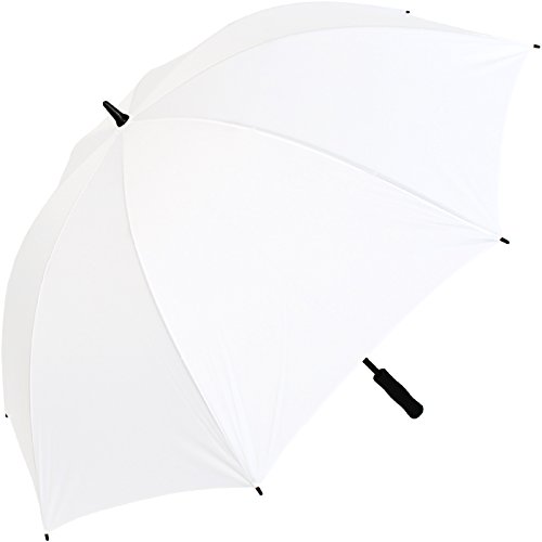 IX de Brella léger Pleine de Parapluie en Fibre de Verre pour 2 Personnes – Taille XXL – très Stable – Parapluie de Golf Blanc weiß