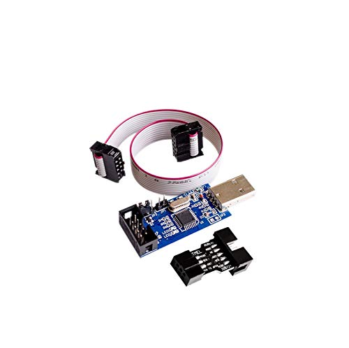 JEOSNDE 2 unids USB ASP + 10PIN a 6PIN Adaptador Nuevo USBASP USBISP AVR Programador USB ATMEGA8 ATMEGA128