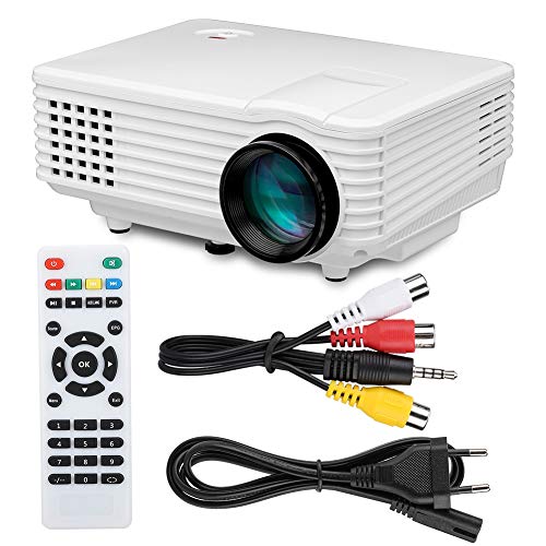 Jingyig Proyector Inteligente, antirreflejos, RD-805A Proyector LED en Miniatura Proyector Inteligente 1080P Full HD Blanco 100-240V(#1)