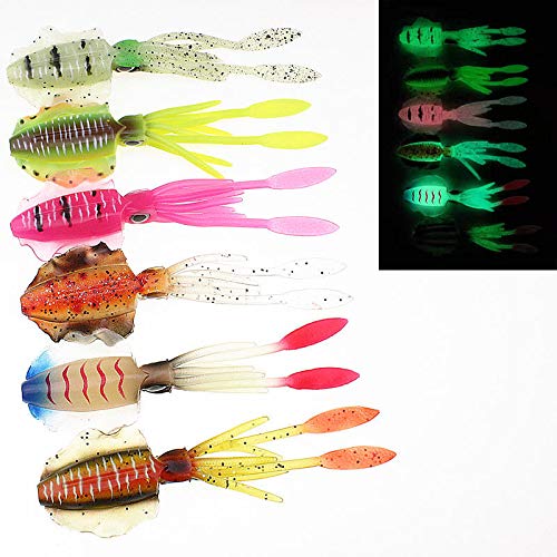 KEMEILIAN DYYP0309 1 unids 15 cm 20 g de Calamar difuso Lambent Fishing Lure Popper Topwater Nadar Crankbait Artificial Difícil Cebo Durable (Color : D)